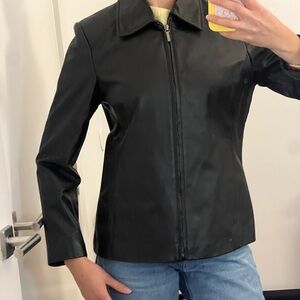 Worthington Black Leather Jacket